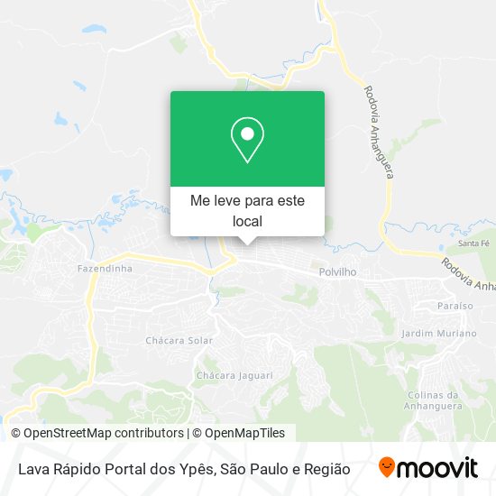 Lava Rápido Portal dos Ypês mapa