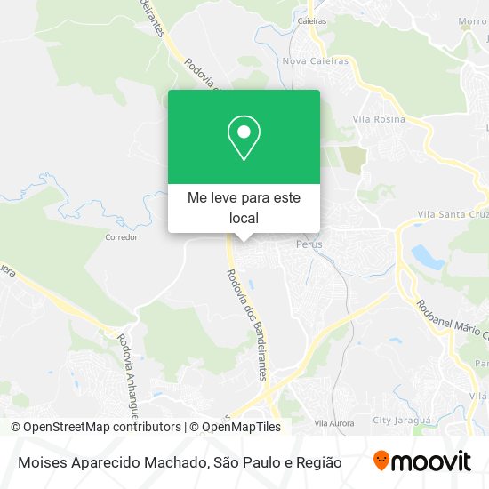 Moises Aparecido Machado mapa