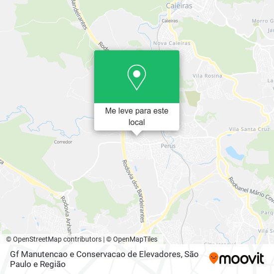 Gf Manutencao e Conservacao de Elevadores mapa