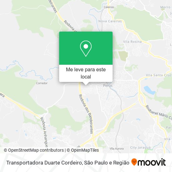 Transportadora Duarte Cordeiro mapa