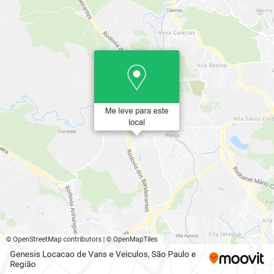 Genesis Locacao de Vans e Veiculos mapa