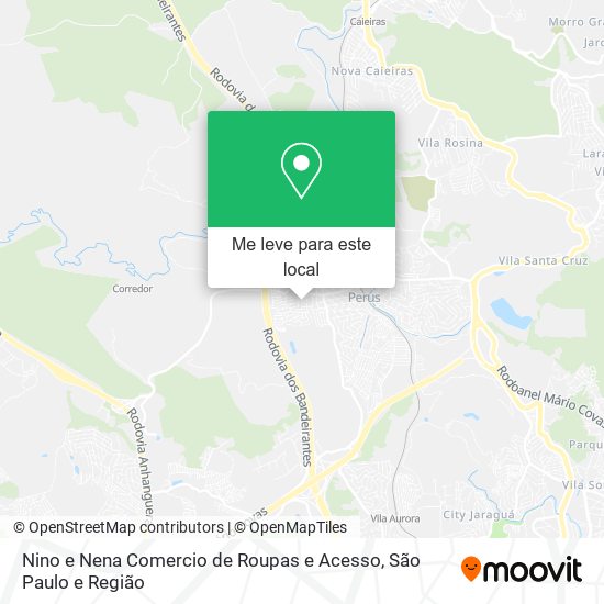 Nino e Nena Comercio de Roupas e Acesso mapa