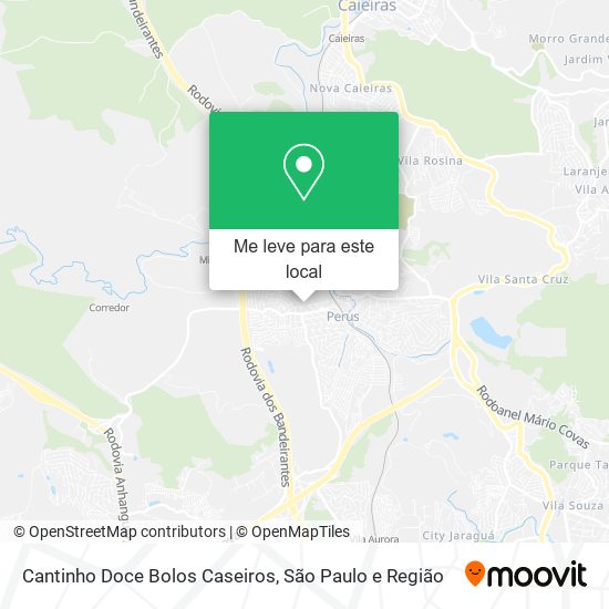 Cantinho Doce Bolos Caseiros mapa