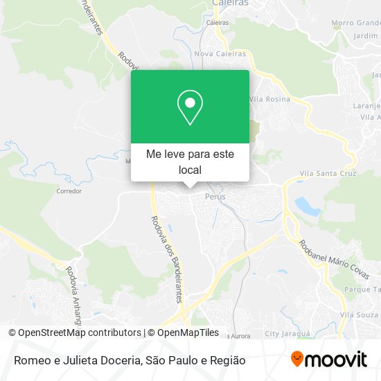 Romeo e Julieta Doceria mapa
