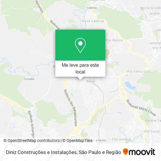 Diniz Construções e Instalações mapa