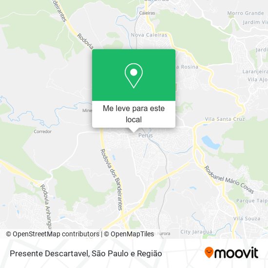 Presente Descartavel mapa