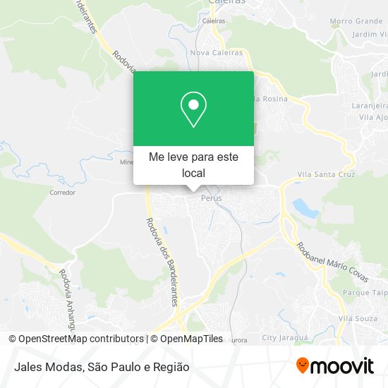 Jales Modas mapa