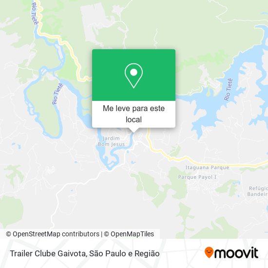 Trailer Clube Gaivota mapa