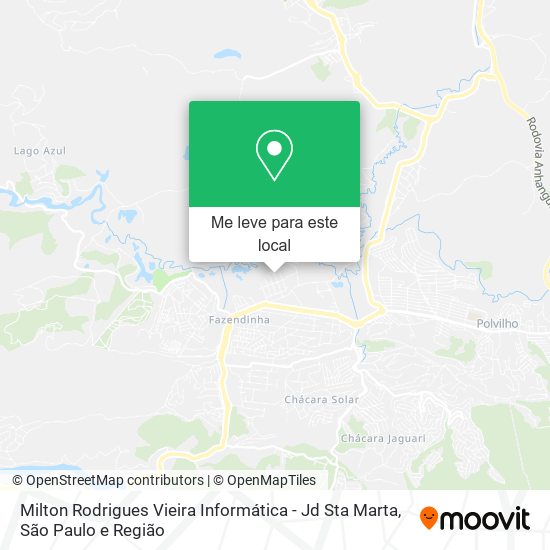 Milton Rodrigues Vieira Informática - Jd Sta Marta mapa