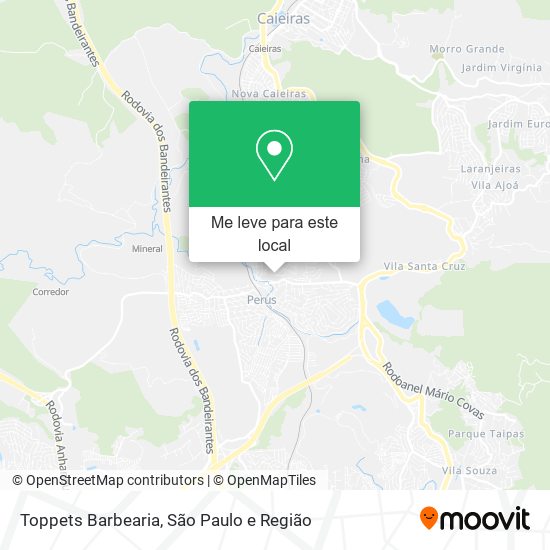 Toppets Barbearia mapa