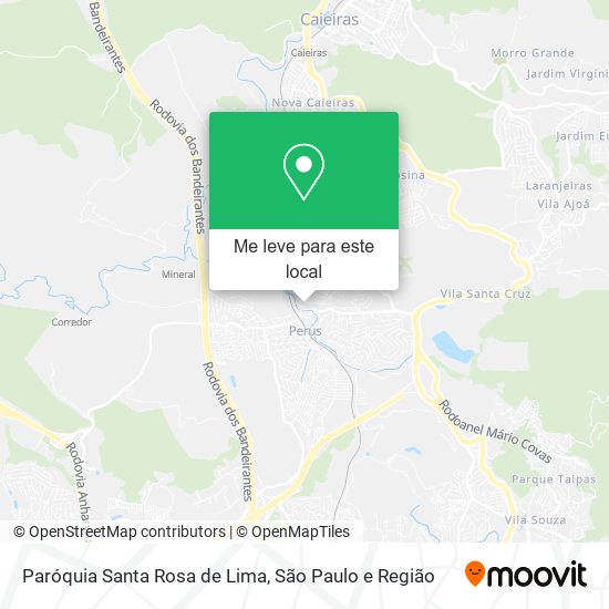 Paróquia Santa Rosa de Lima mapa