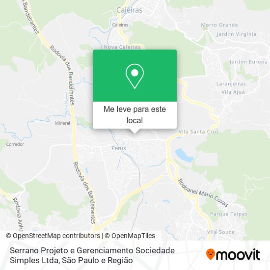 Serrano Projeto e Gerenciamento Sociedade Simples Ltda mapa