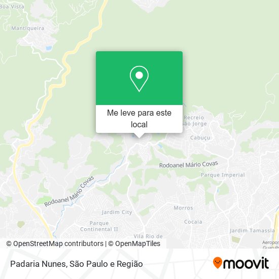 Padaria Nunes mapa