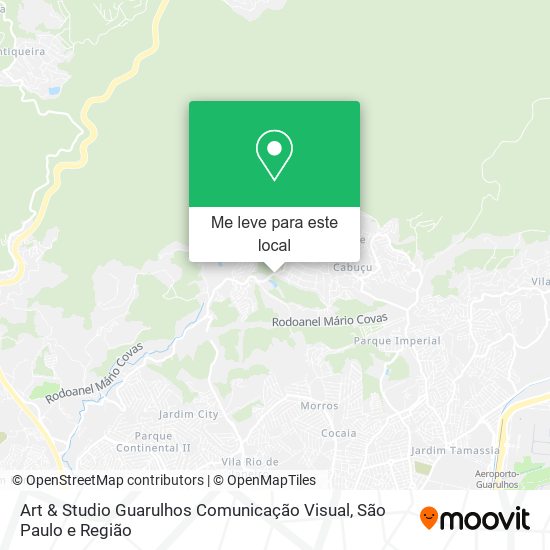Art & Studio Guarulhos Comunicação Visual mapa