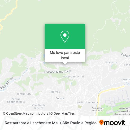 Restaurante e Lanchonete Malu mapa