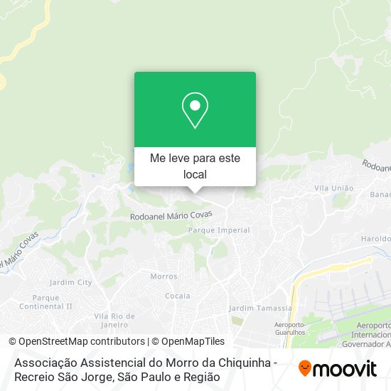 Associação Assistencial do Morro da Chiquinha - Recreio São Jorge mapa