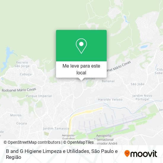 B and G Higiene Limpeza e Utilidades mapa