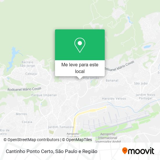 Cantinho Ponto Certo mapa
