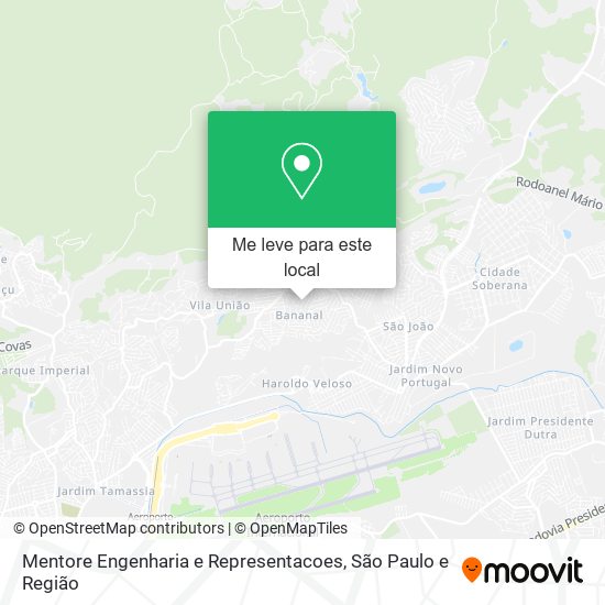 Mentore Engenharia e Representacoes mapa