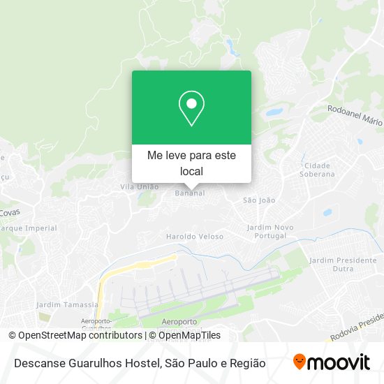 Descanse Guarulhos Hostel mapa