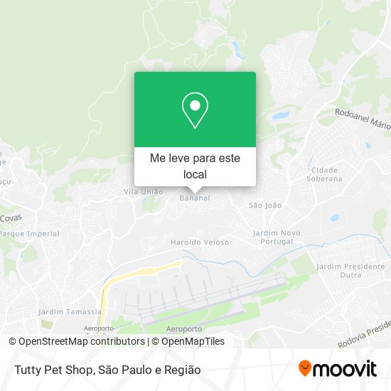 Tutty Pet Shop mapa