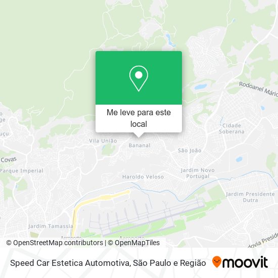 Speed Car Estetica Automotiva mapa