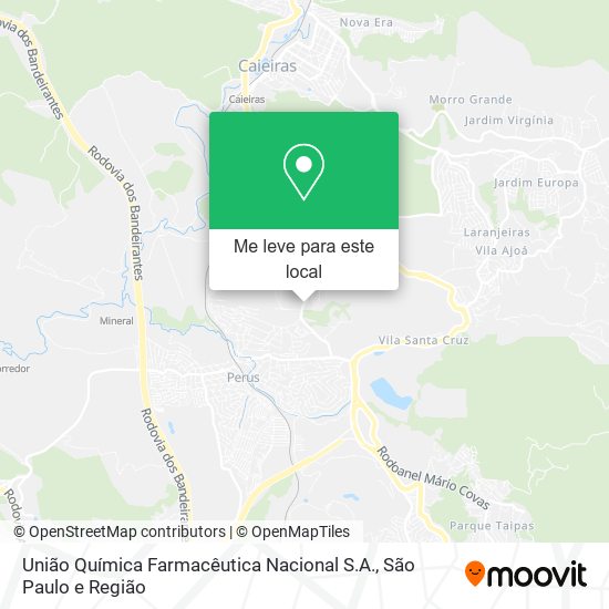 União Química Farmacêutica Nacional S.A. mapa