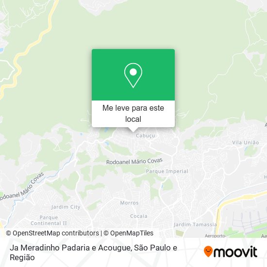 Ja Meradinho Padaria e Acougue mapa