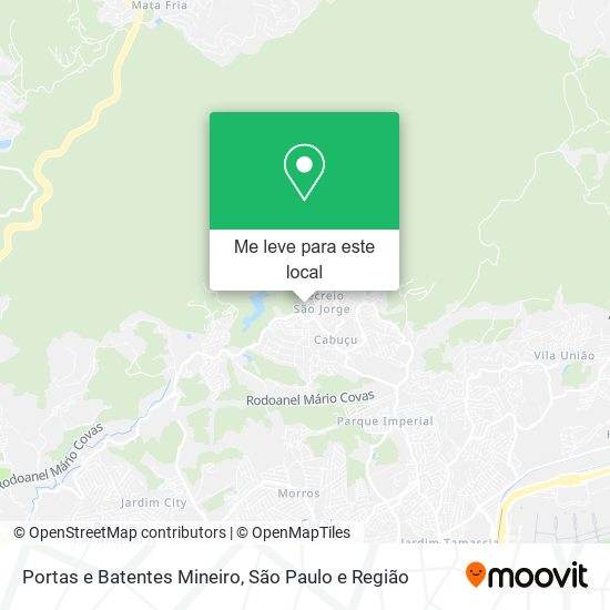 Portas e Batentes Mineiro mapa