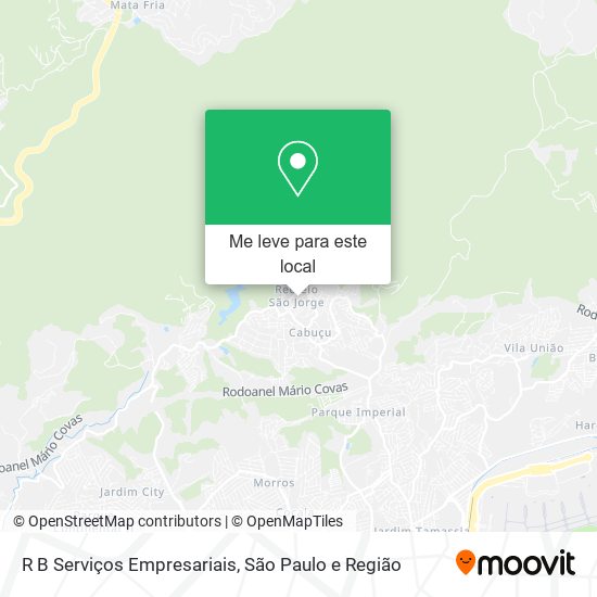 R B Serviços Empresariais mapa