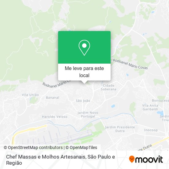 Chef Massas e Molhos Artesanais mapa