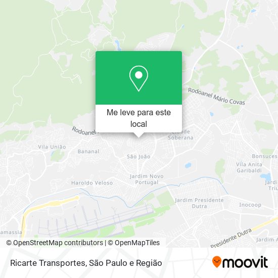 Ricarte Transportes mapa