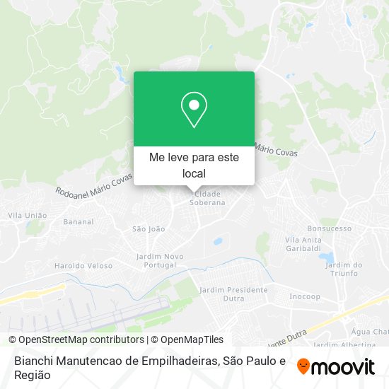 Bianchi Manutencao de Empilhadeiras mapa