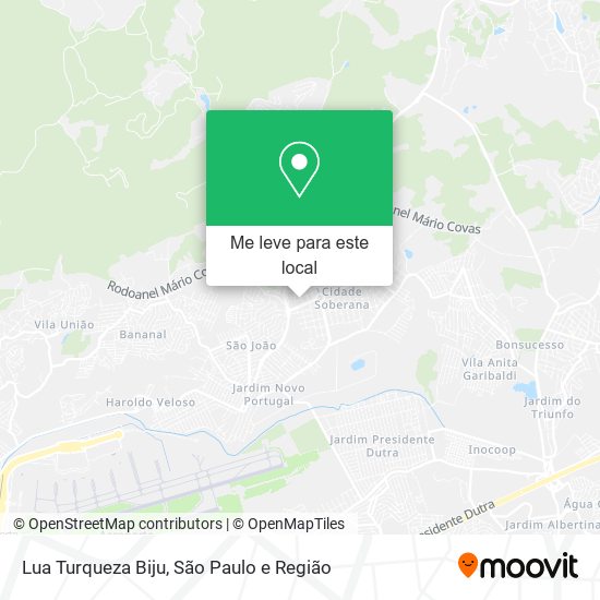 Lua Turqueza Biju mapa