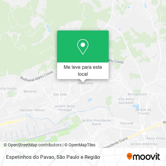 Espetinhos do Pavao mapa