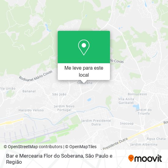 Bar e Mercearia Flor do Soberana mapa
