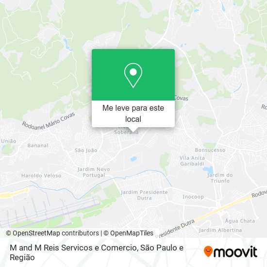 M and M Reis Servicos e Comercio mapa