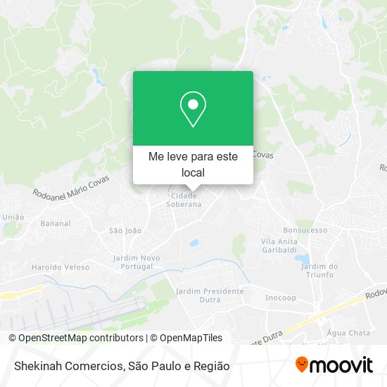 Shekinah Comercios mapa