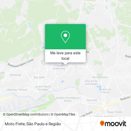 Moto Frete mapa