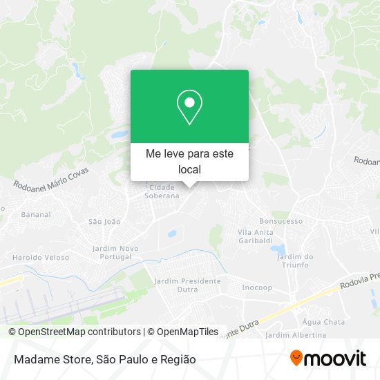 Madame Store mapa