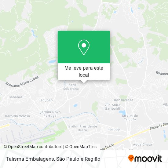 Talisma Embalagens mapa