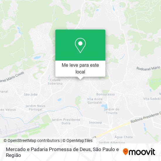 Mercado e Padaria Promessa de Deus mapa