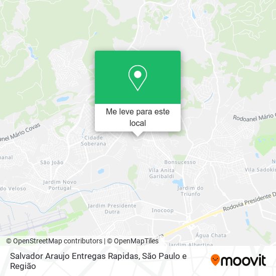 Salvador Araujo Entregas Rapidas mapa