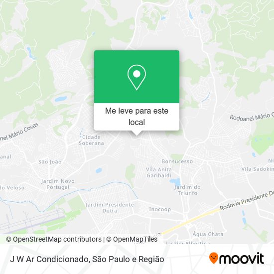 J W Ar Condicionado mapa