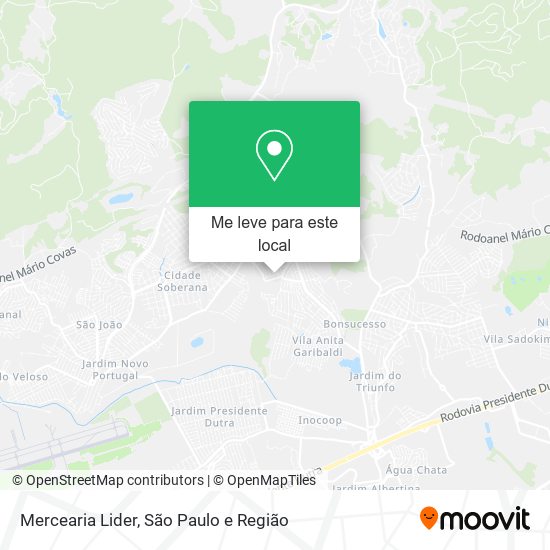 Mercearia Lider mapa