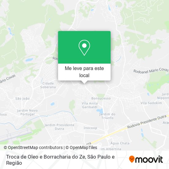 Troca de Oleo e Borracharia do Ze mapa