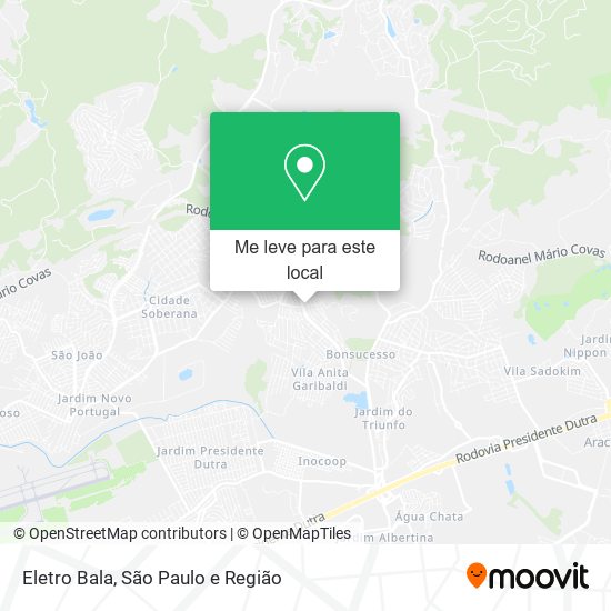 Eletro Bala mapa