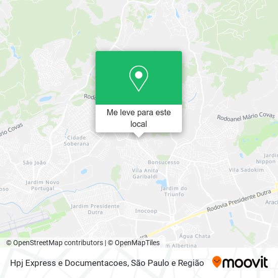 Hpj Express e Documentacoes mapa
