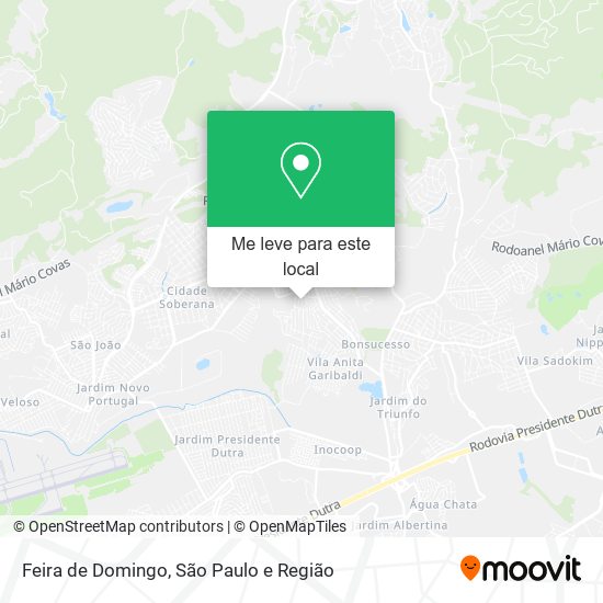 Feira de Domingo mapa