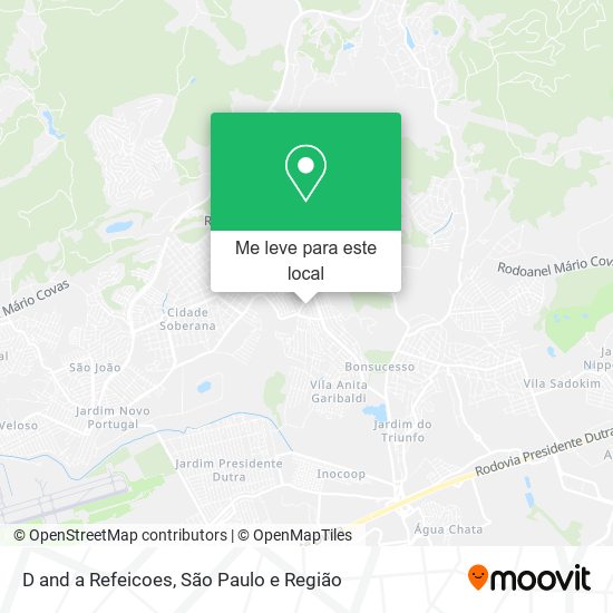 D and a Refeicoes mapa